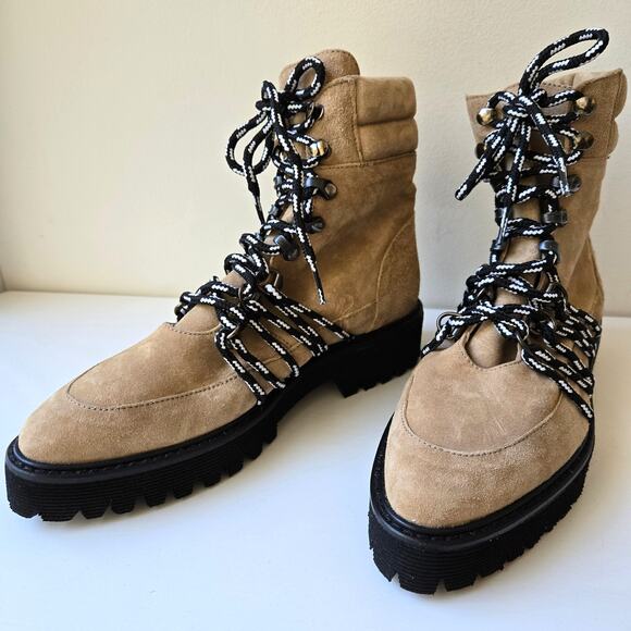 Freda Salvador NEW Claudia Leather Lace Up Combat Platform Boots Lug Sole Size 7 - Picture 3 of 12